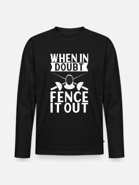 Fencing Fencing - Men's Premium Organic Long Sleeve Shirt - black