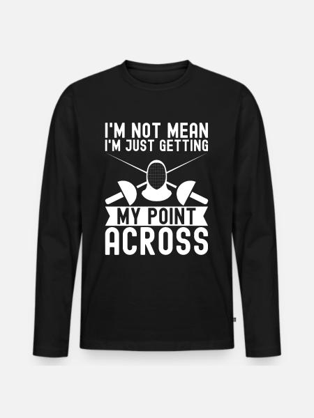 Fencing Fencing - Men's Premium Organic Long Sleeve Shirt - black