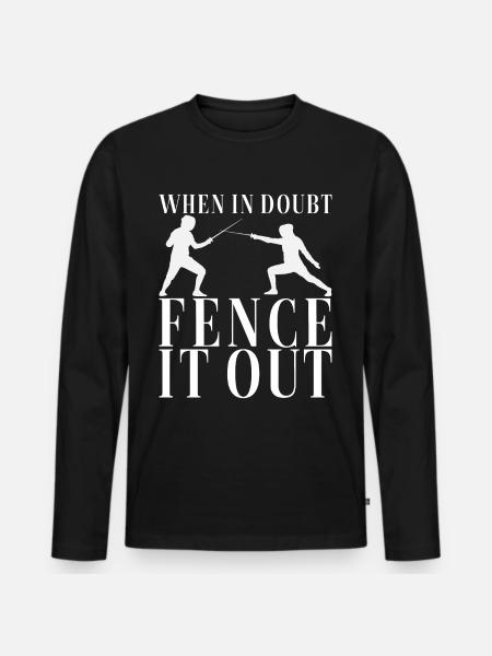 Fencing Fencing - Men's Premium Organic Long Sleeve Shirt - black