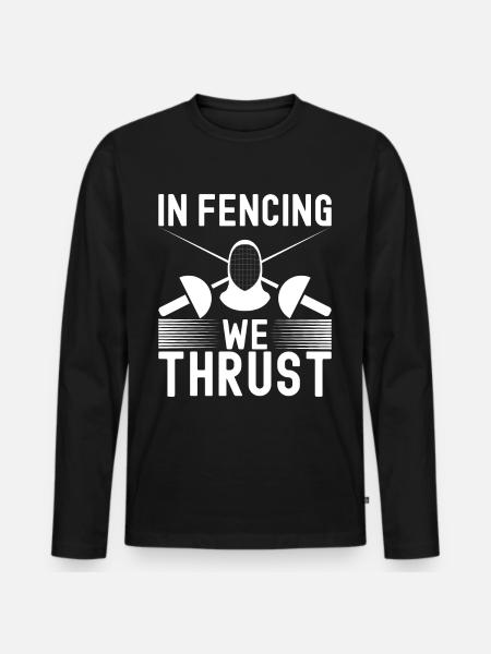 Fencing Fencing - Men's Premium Organic Long Sleeve Shirt - black