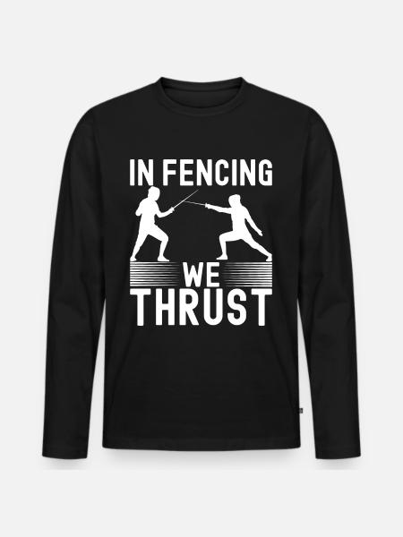 Fencing Fencing - Men's Premium Organic Long Sleeve Shirt - black