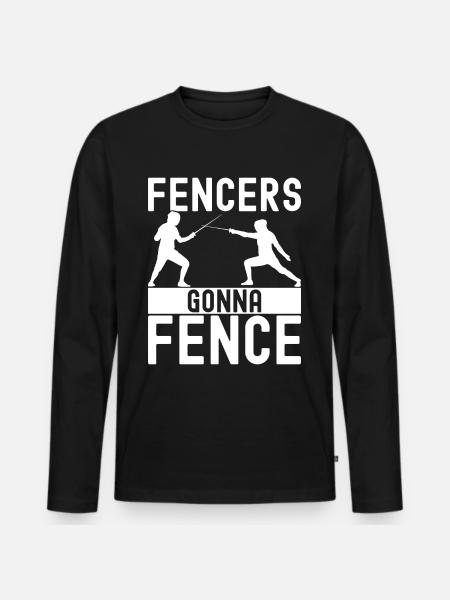 Fencing Fencing - Men's Premium Organic Long Sleeve Shirt - black