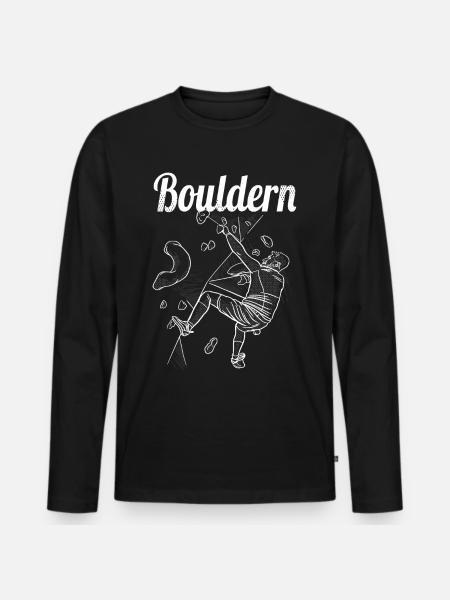 Bloc Bloc Escalade Bloc Bloc - T-shirt manches longues Premium bio Homme - noir