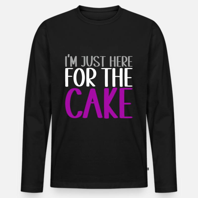 Asexuell Ace - Männer Premium Bio Langarmshirt - Schwarz
