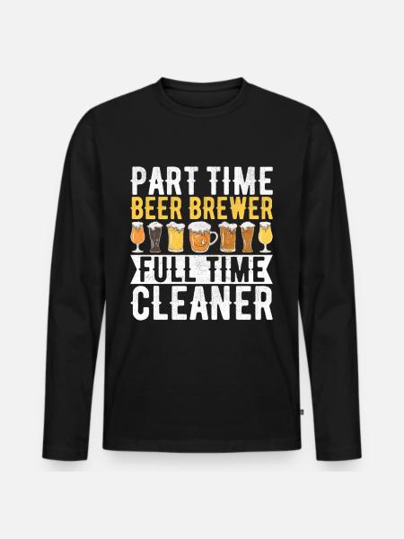 Beer Brewer Beer Brewing - Men's Premium Organic Long Sleeve Shirt - black