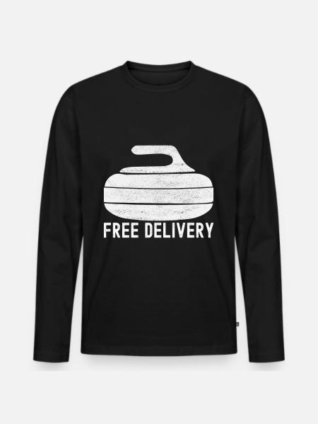 Curling Curling players - Men's Premium Organic Long Sleeve Shirt - black