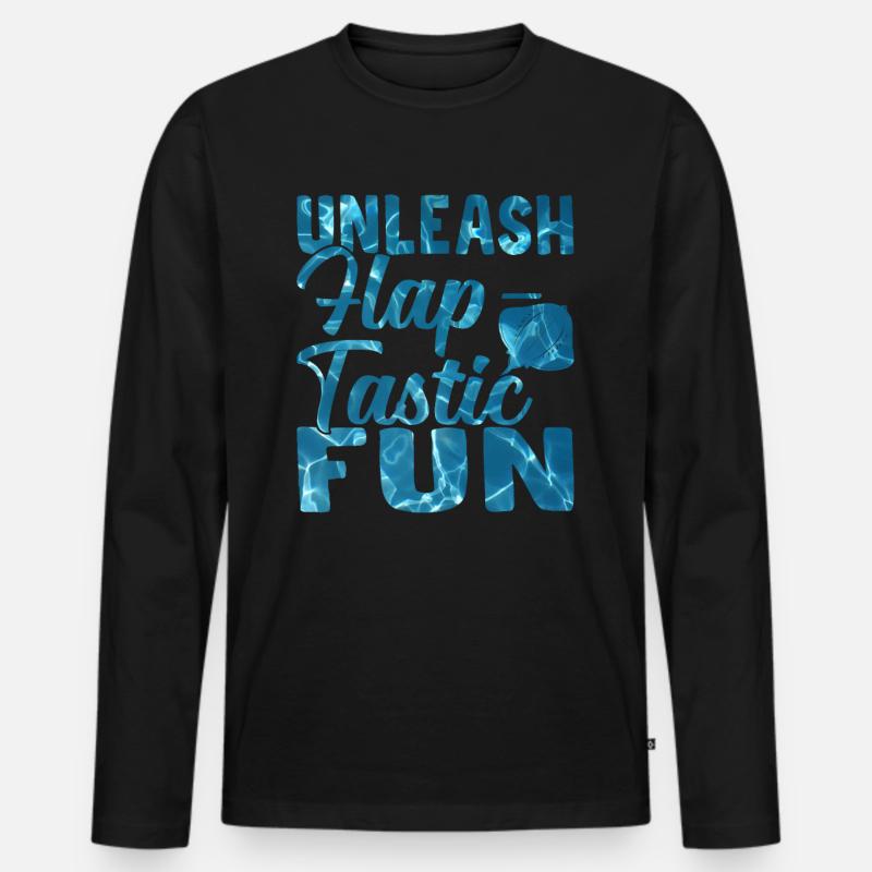 Mantarochen Klappe - Tastischer Spaß Mantarochen - Männer Premium Bio Langarmshirt - Schwarz