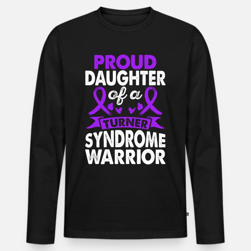 Tochter Des Turner-syndroms - Männer Premium Bio Langarmshirt - Schwarz