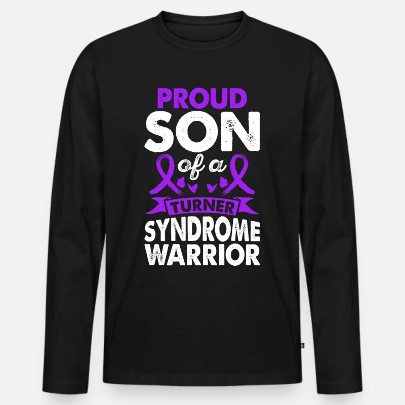 Sohn Des - Männer Premium Bio Langarmshirt - Schwarz
