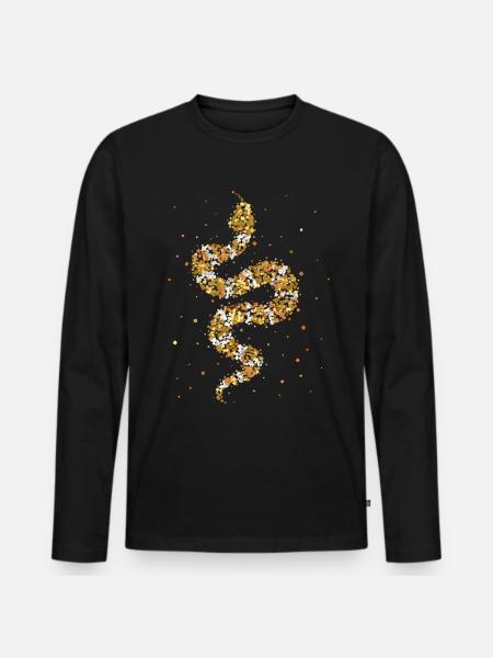 Milk Snake Snakes Reptile Snake Snake - Men's Premium Organic Long Sleeve Shirt - black