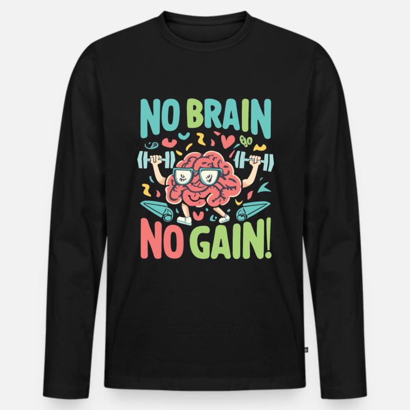 Nerd Nerd Detti Nerd Regali Nerd - Maglia a manica lunga ecologica premium da uomo - nero