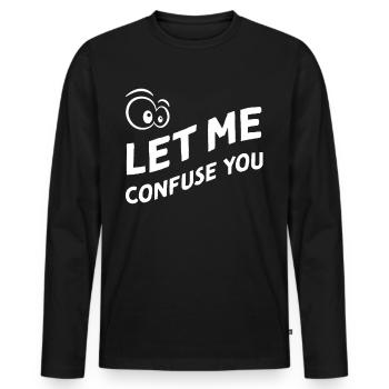 Hobbyzauberer Zauberei Bühnenmagier Straßenmagier - Männer Premium Bio Langarmshirt - Schwarz - Vorne - Nico (187cm)