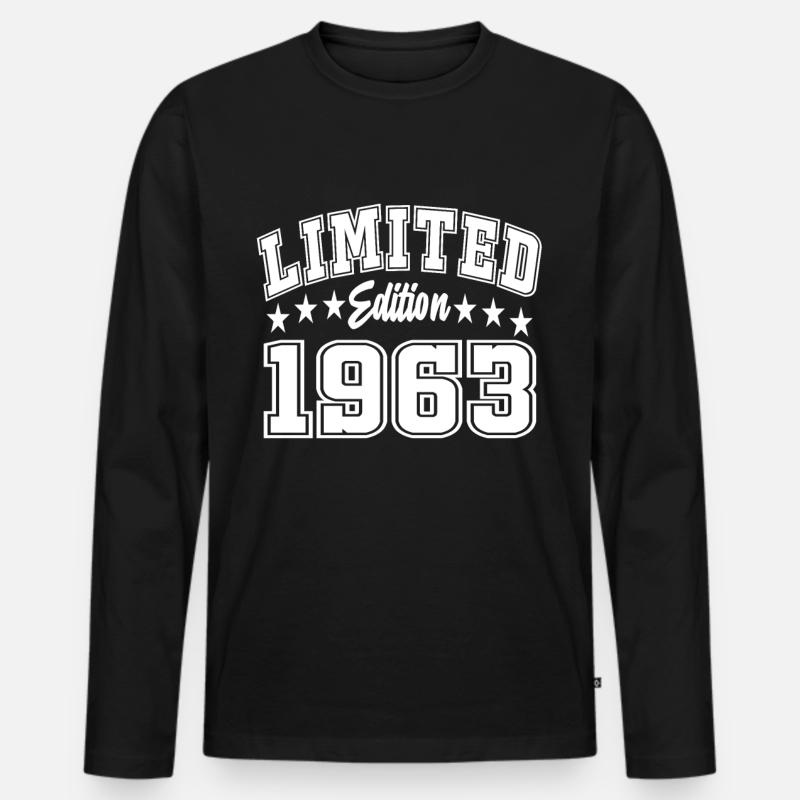 Édition limitée 1963 - T-shirt manches longues Premium bio Homme - noir