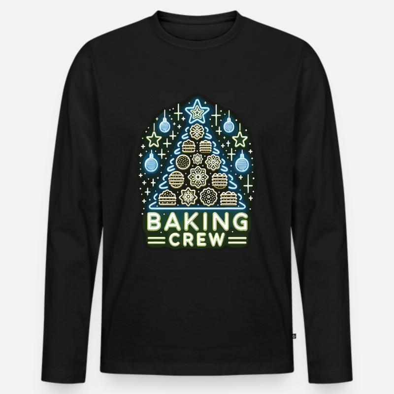 Baking Crew - Männer Premium Bio Langarmshirt - Schwarz