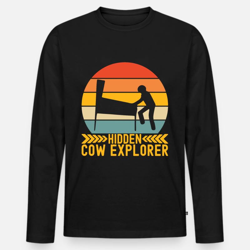 Pinball Flipper - Männer Premium Bio Langarmshirt - Schwarz