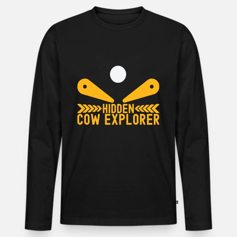 Pinball Flipper - Männer Premium Bio Langarmshirt - Schwarz