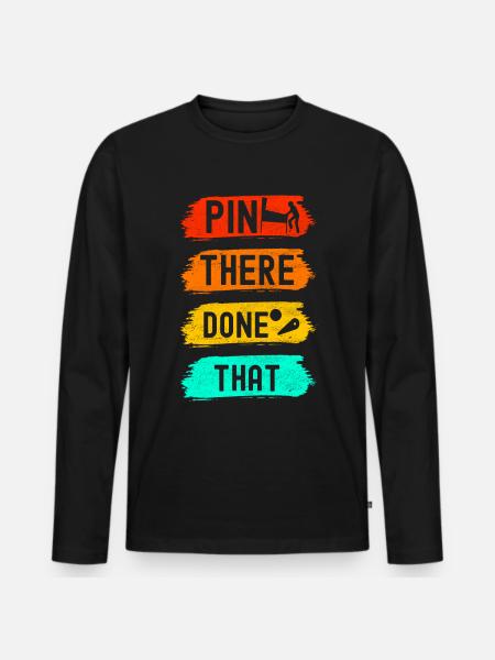 Pinball Flipper - Men's Premium Organic Long Sleeve Shirt - black