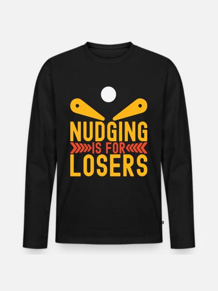 Pinball Flipper - Men's Premium Organic Long Sleeve Shirt - black