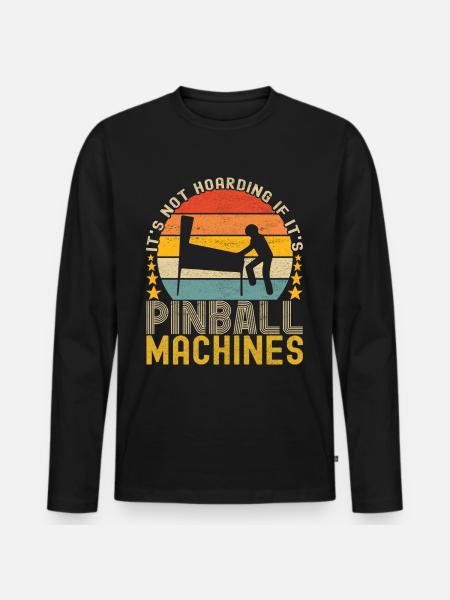 Pinball Flipper - Men's Premium Organic Long Sleeve Shirt - black