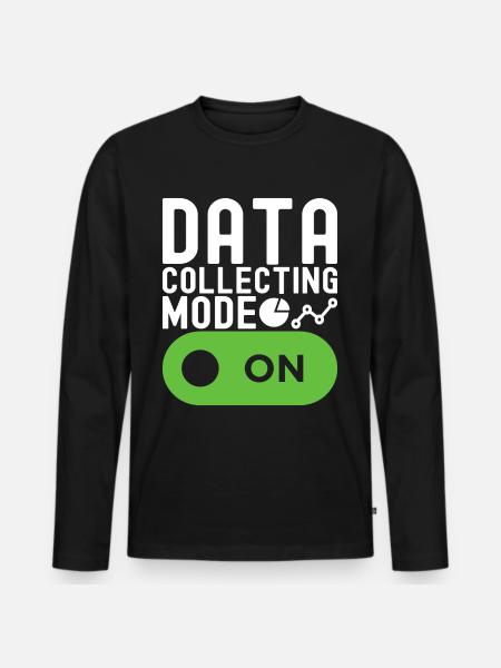 Data Science Data Analyst - Men's Premium Organic Long Sleeve Shirt - black