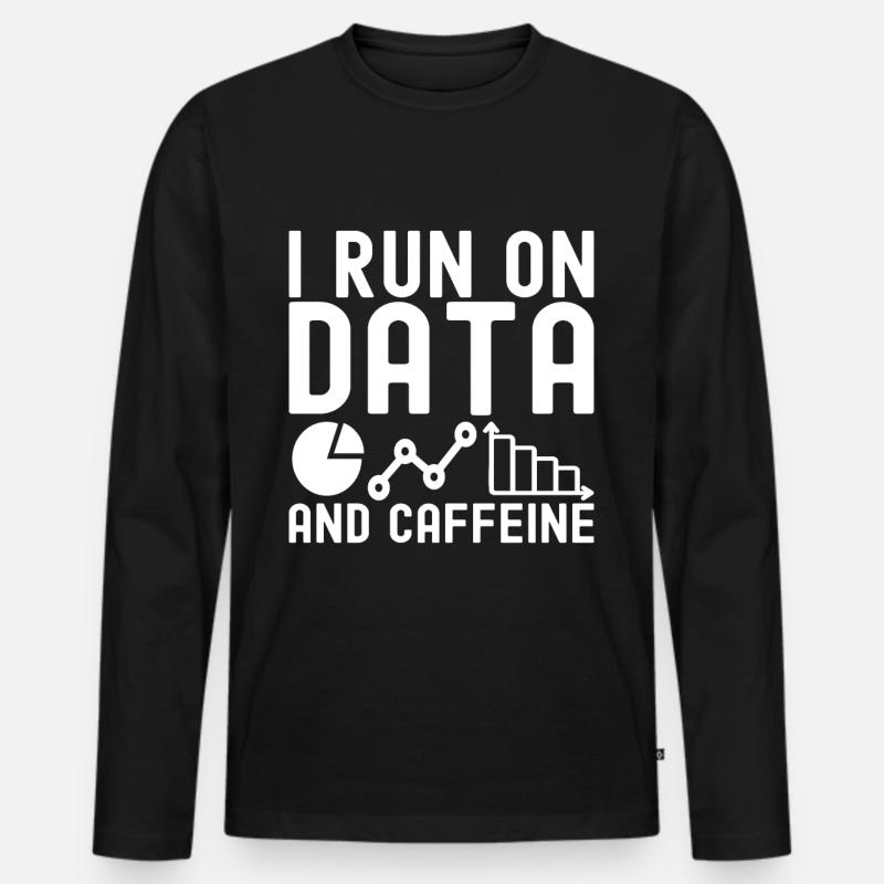 Data Science Datenanalyst - Männer Premium Bio Langarmshirt - Schwarz
