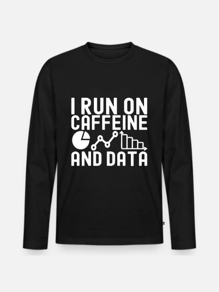 Data Science Data Analyst - Men's Premium Organic Long Sleeve Shirt - black