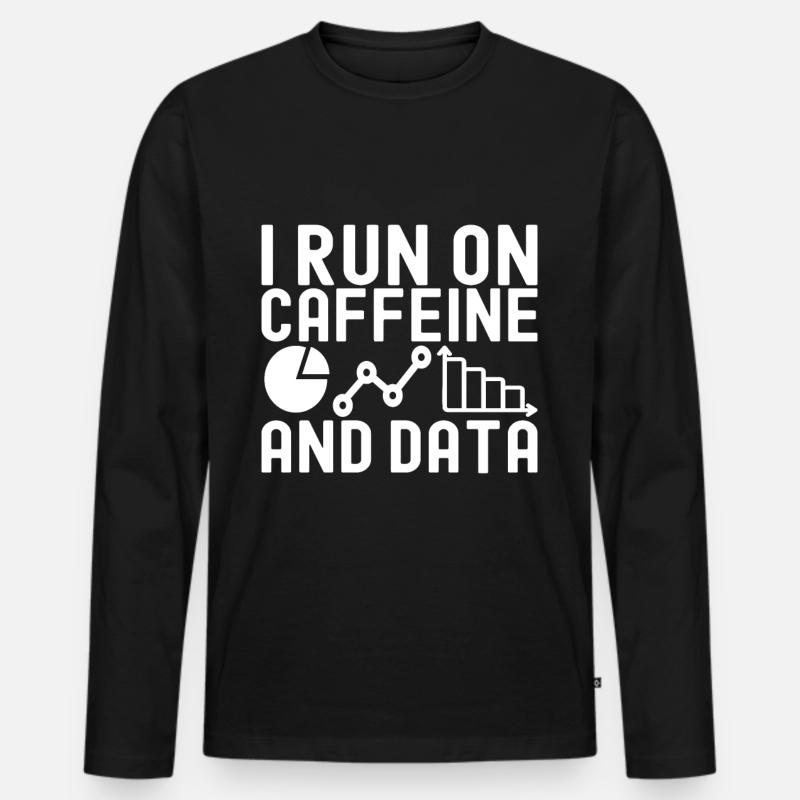 Data Science Datenanalyst - Männer Premium Bio Langarmshirt - Schwarz