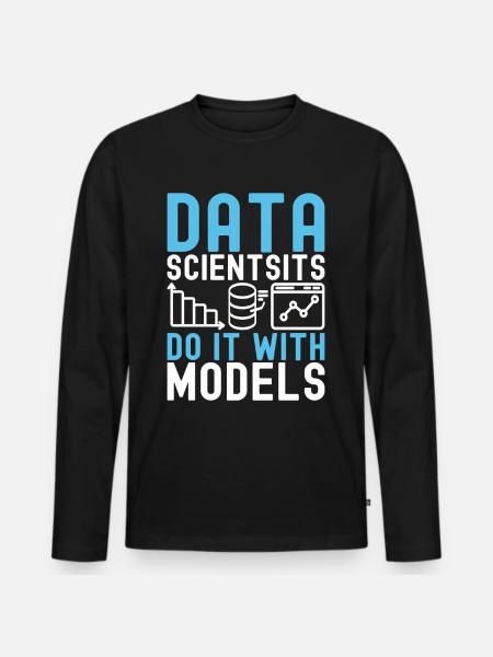 Data Science Datenanalyst - Männer Premium Bio Langarmshirt - Schwarz