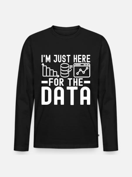 Data Science Data Analyst - Men's Premium Organic Long Sleeve Shirt - black