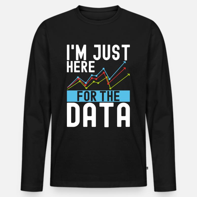 Data Science Datenanalyst - Männer Premium Bio Langarmshirt - Schwarz