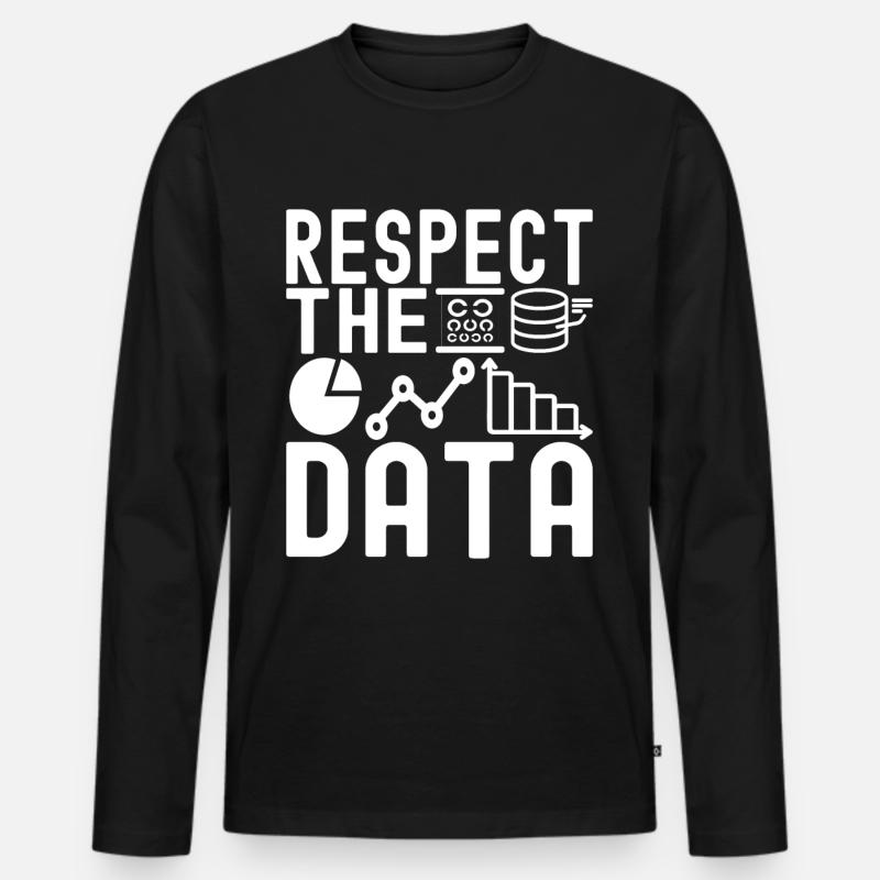 Data Science Datenanalyst - Männer Premium Bio Langarmshirt - Schwarz
