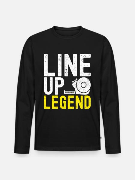 Tiler Floor Layer - Men's Premium Organic Long Sleeve Shirt - black