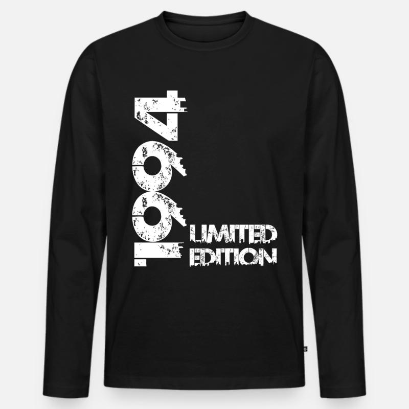Limited Edition 1994 - Männer Premium Bio Langarmshirt - Schwarz