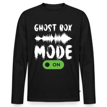 Paranormal Investigator Ghost Hunting - Men's Premium Organic Long Sleeve Shirt - black - Front - Nico (187cm)