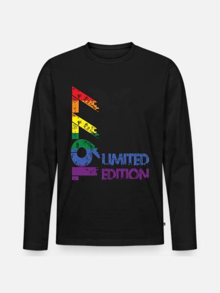 Limited Edition 1977 - Men's Premium Organic Long Sleeve Shirt - black