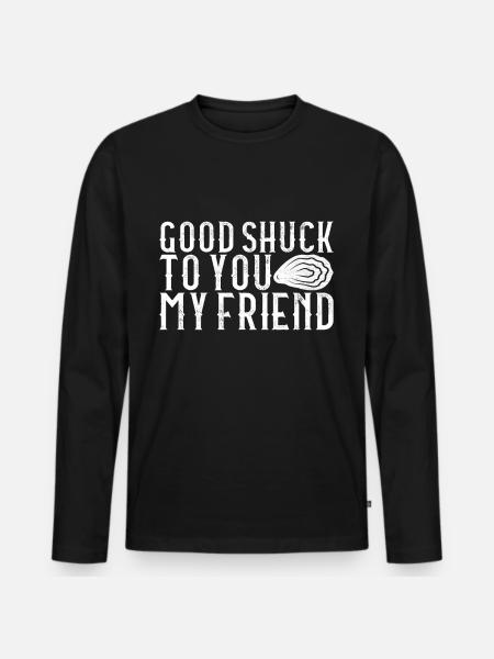 Oysters Oyster Lovers - Men's Premium Organic Long Sleeve Shirt - black