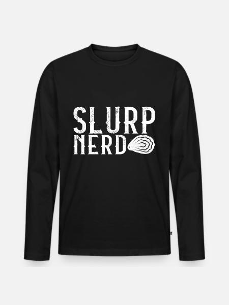 Oysters Oyster Lovers - Men's Premium Organic Long Sleeve Shirt - black