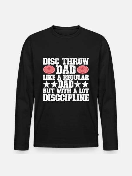 Discus thrower discus throw - Men's Premium Organic Long Sleeve Shirt - black