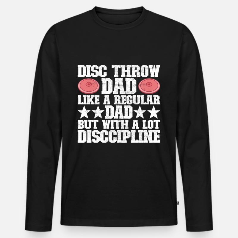 Discus thrower discus throw - Men's Premium Organic Long Sleeve Shirt - black