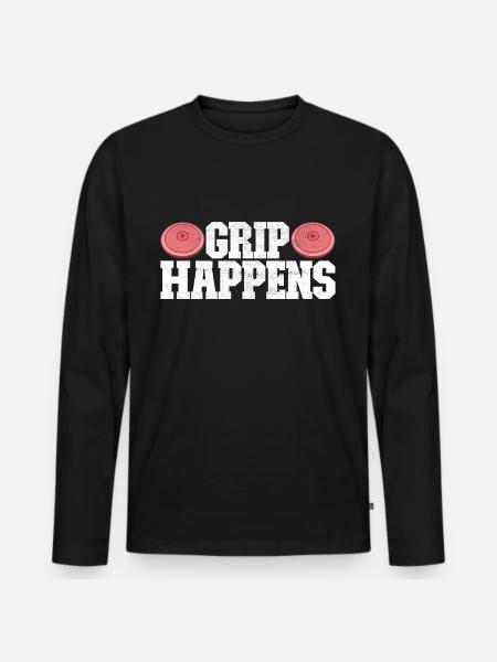 Discus thrower discus throw - Men's Premium Organic Long Sleeve Shirt - black