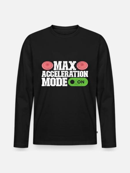 Diskuswerfer Diskuswerfen - Männer Premium Bio Langarmshirt - Schwarz