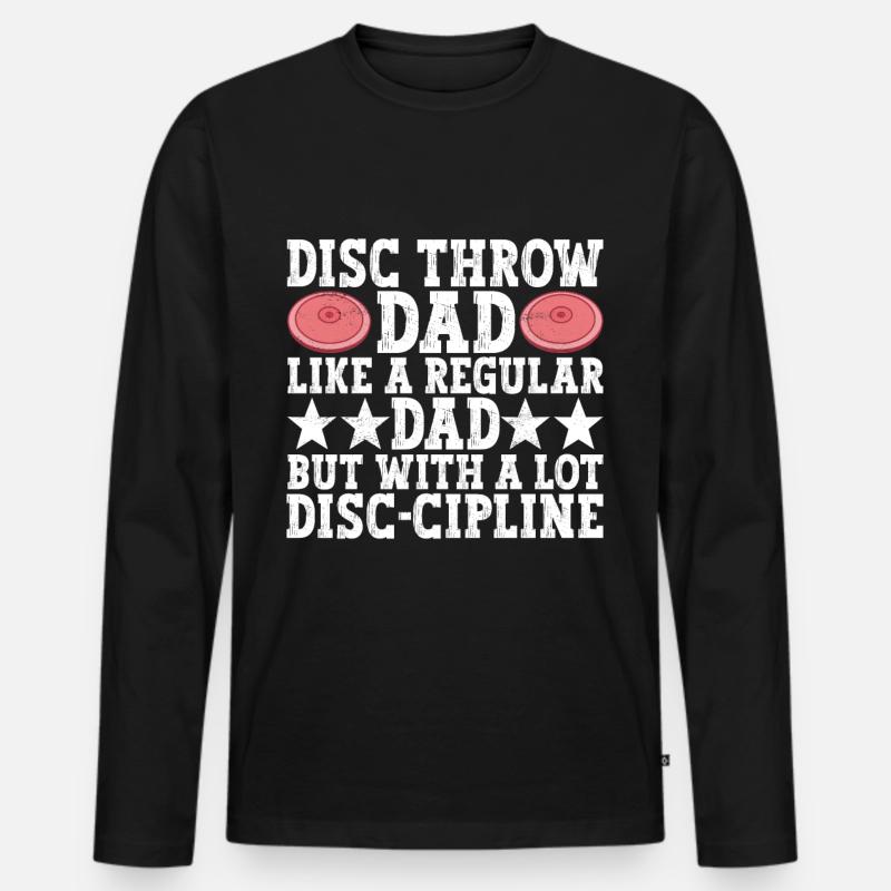 Discus thrower discus throw - Men's Premium Organic Long Sleeve Shirt - black