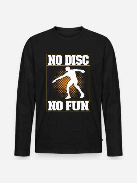 Discus thrower discus throw - Men's Premium Organic Long Sleeve Shirt - black