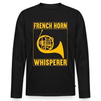 Cor Cuivres - T-shirt manches longues Premium bio Homme - noir - Devant - Nico (187cm)