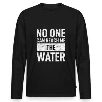 Denglisch - Männer Premium Bio Langarmshirt - Schwarz - Vorne - Nico (187cm)