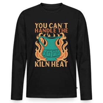 Töpfern Töpfer - Männer Premium Bio Langarmshirt - Schwarz - Vorne - Nico (187cm)