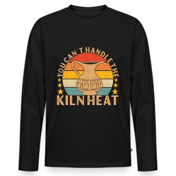 Töpfern Töpfer - Männer Premium Bio Langarmshirt - Schwarz - Vorne - Nico (187cm)