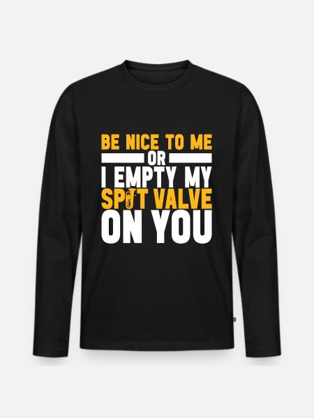 Euphonium Euphonium Player - Men's Premium Organic Long Sleeve Shirt - black