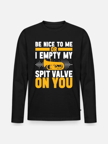 Euphonium Euphonium Player - Men's Premium Organic Long Sleeve Shirt - black