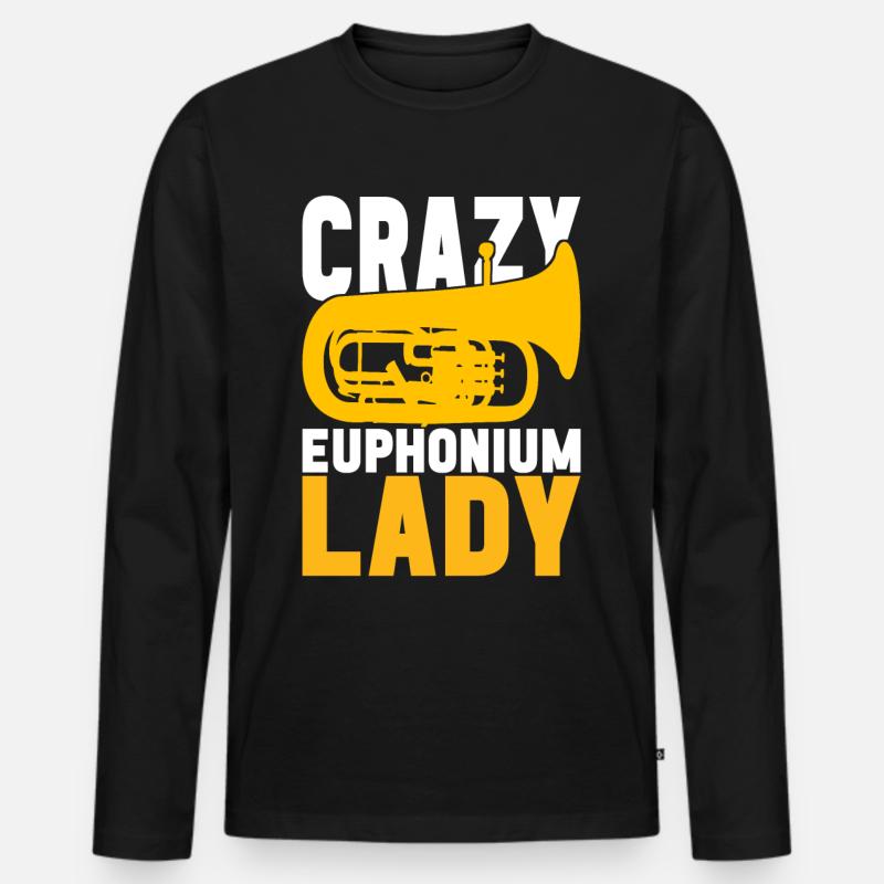 Euphonium Euphoniumspieler - Männer Premium Bio Langarmshirt - Schwarz